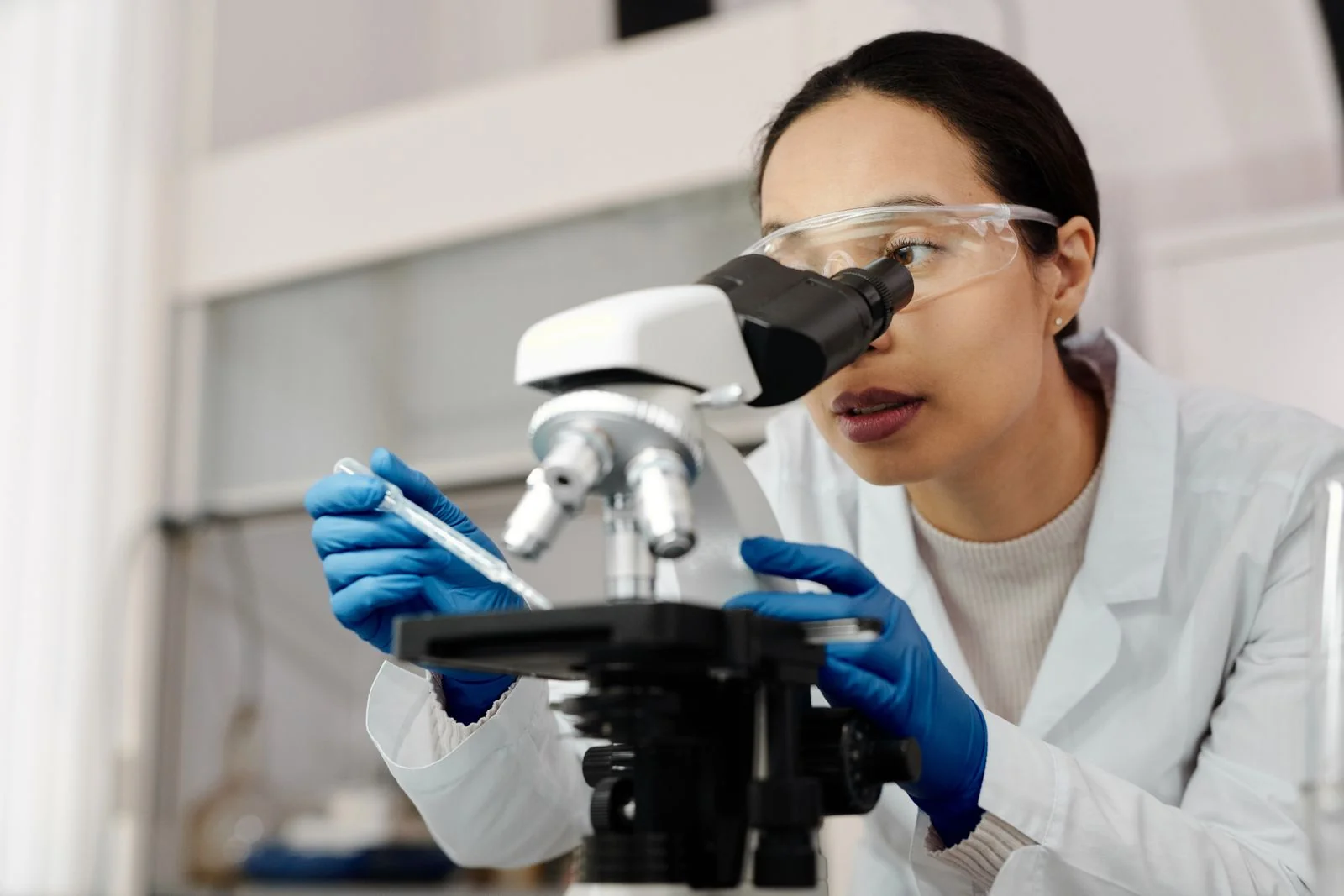 Contextual photograph of medical research; not client staff